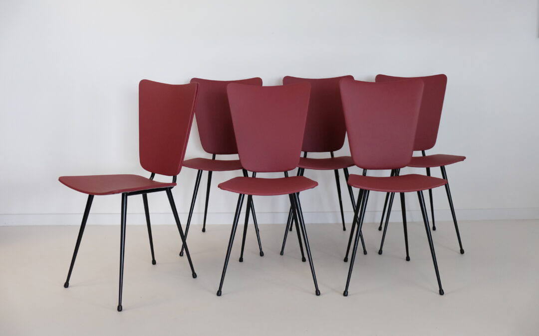 JACQUES HITIER, 6 CHAISES -VENDU-